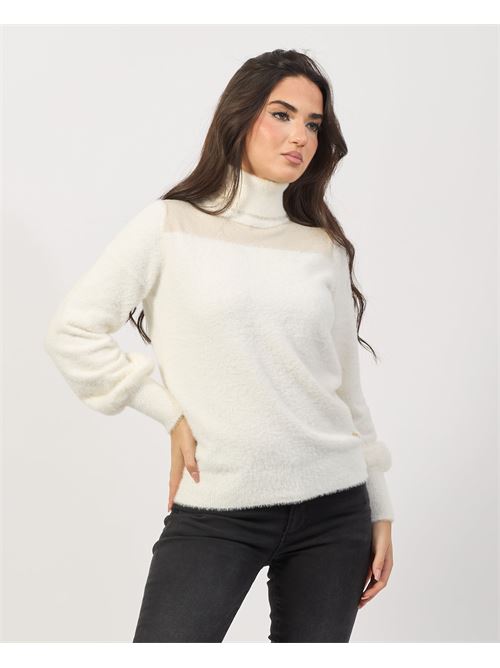 Yes Zee Women's Mohair Effect Turtleneck Sweater YES ZEE | M076-IS000157